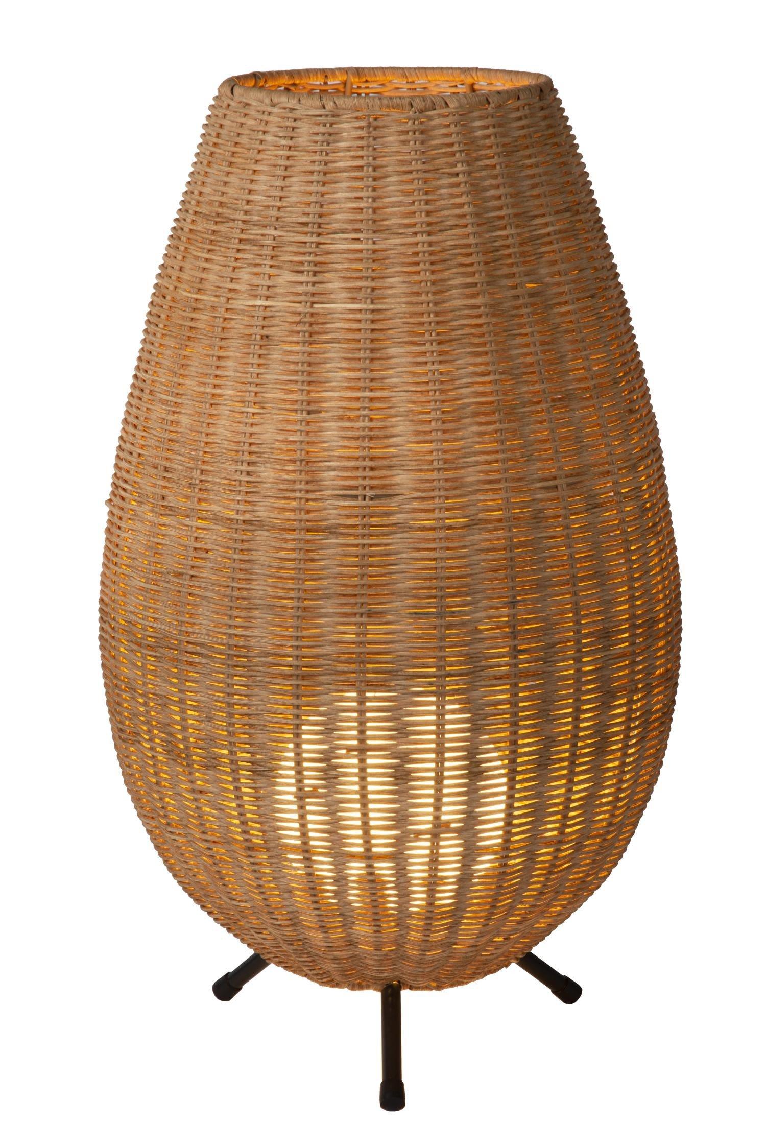 Lucide Colin Cottage Table Lamp 30cm 1xG9 Light Wood