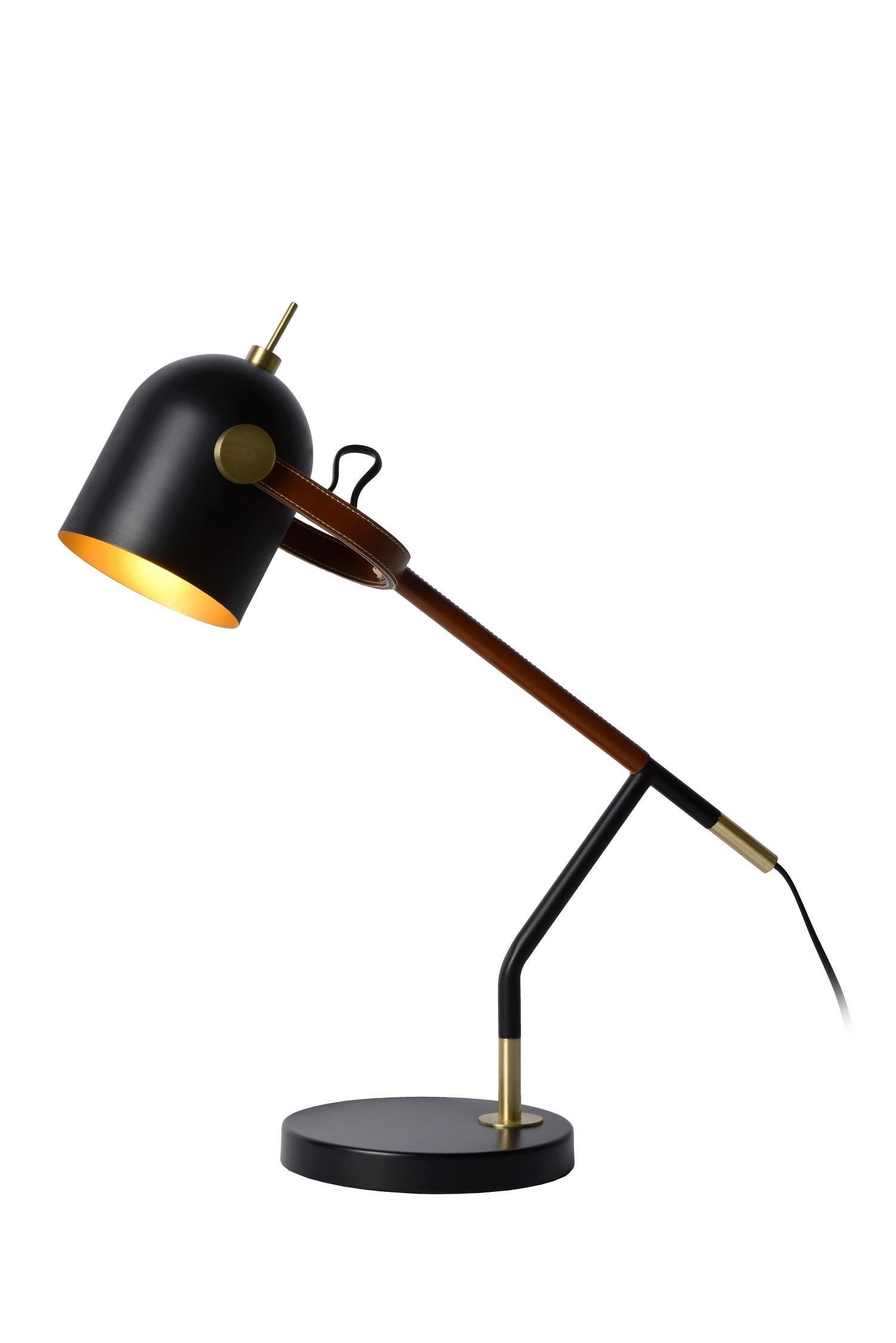 Lucide Waylon Retro Desk Lamp 1xE27 Black