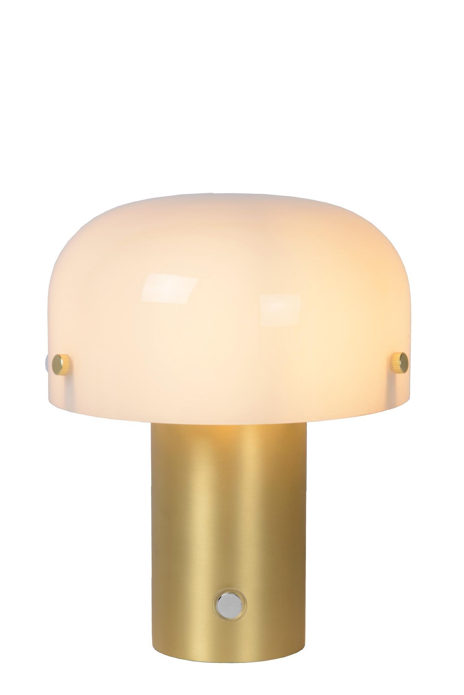 Lucide Timon Cottage Table Lamp 1xE14 3 StepDim Matt Gold Brass