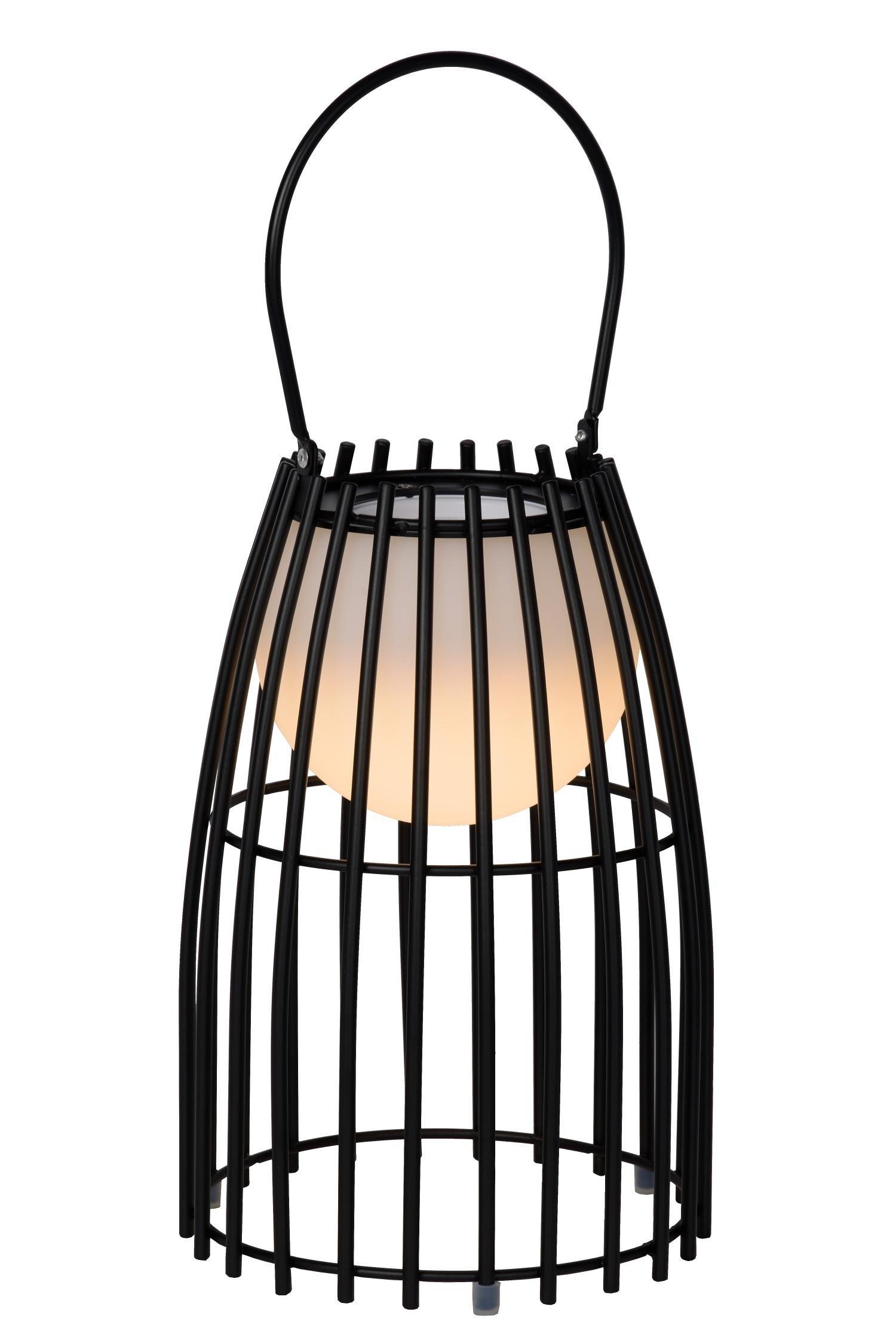 Lucide Fjara Retro Table Lamp Outdoor 17.5cm LED Dim. 1x03W 3200K IP44 3 StepDim Black