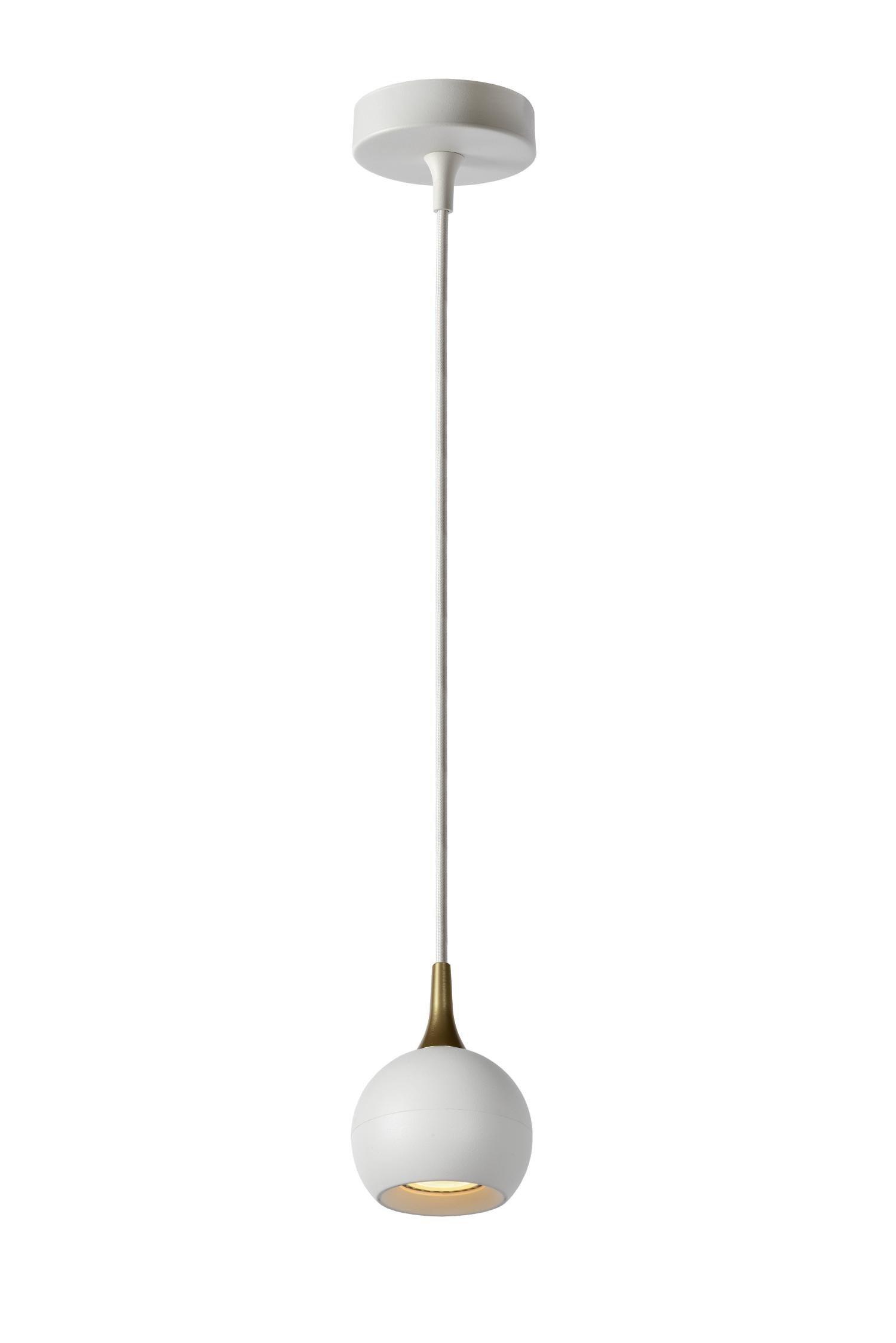 Lucide Favori Modern Pendant Light 9cm 1xGU10 White