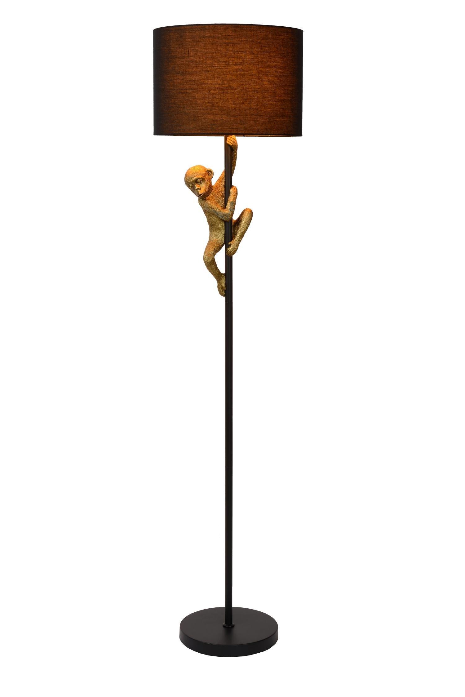 Lucide Extravaganza Chimp Retro Floor Lamp 35cm 1xE27 Black