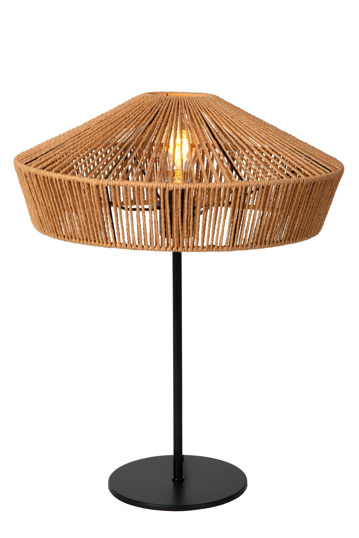 Lucide Yunkai Cottage Table Lamp 40cm 1xE27 Light Wood
