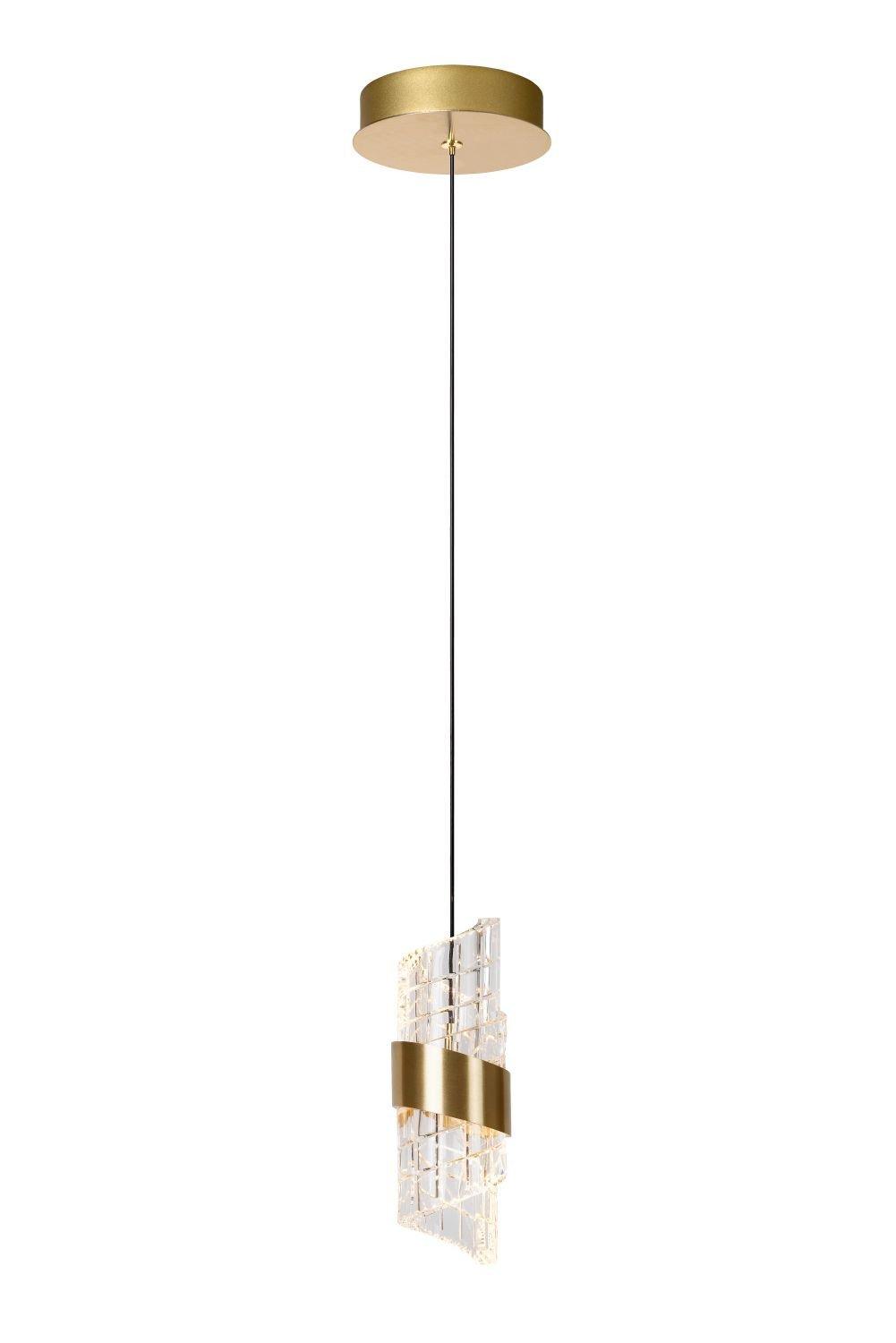 Lucide KLIGANDE Pendant light 13 cm LED 1x9W 2700K Matt Gold Brass