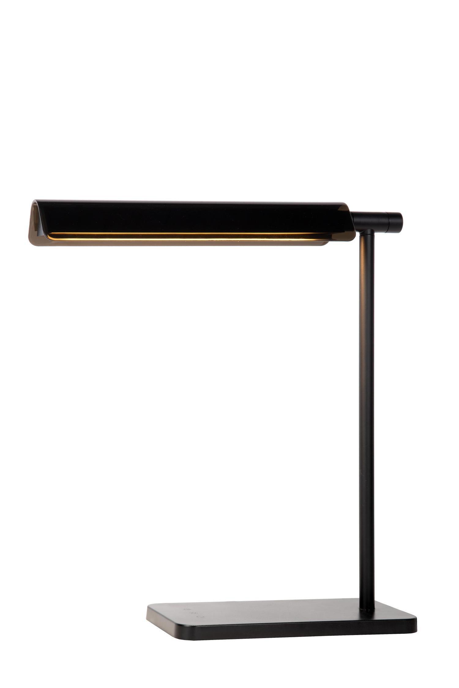 Lucide Levi Modern Desk Lamp LED Dim. 1x55W 6500K 3 StepDim Black