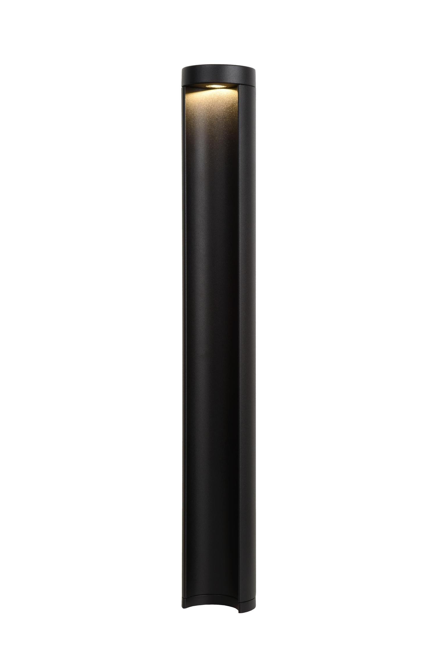 Lucide Combo Modern Tall Bollard Light Outdoor 9cm LED 1x9W 3000K IP54 Black