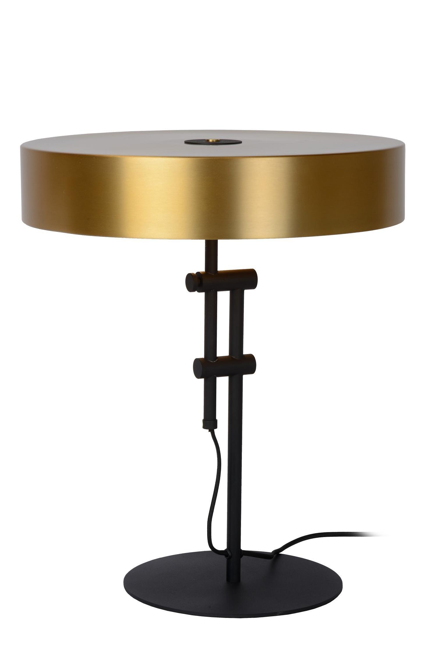 Lucide Giada Modern Table Lamp 40cm 2xE27 Matt Gold Brass