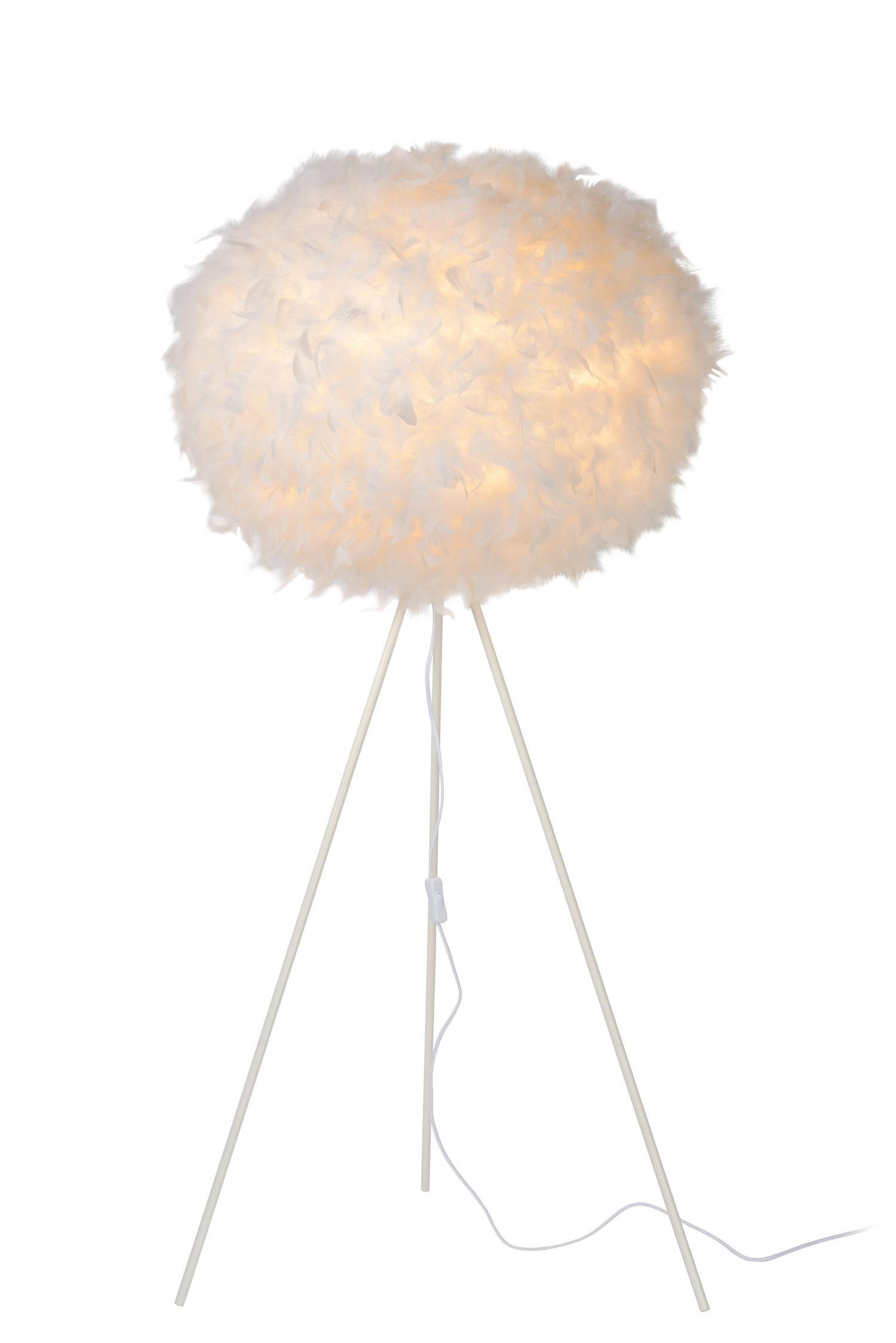 Lucide Goosy Soft Modern Tripod Floor Lamp 50cm 1xE27 White