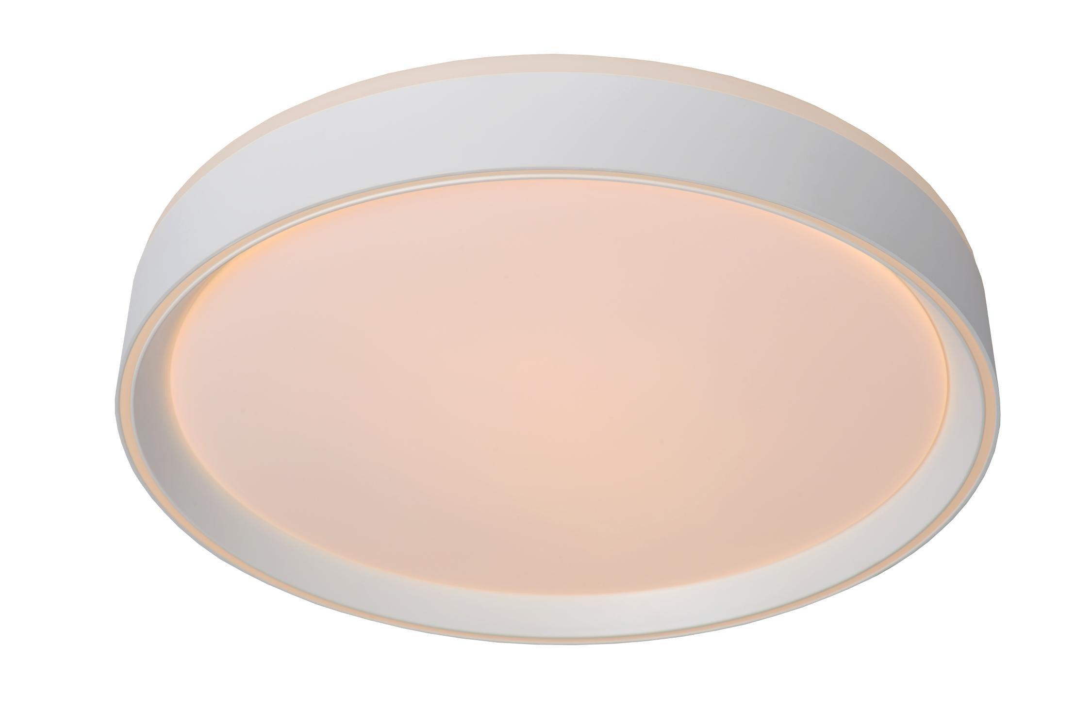 Lucide Nuria Modern Flush Ceiling Light 40cm LED Dim. 1x24W 2700K 3 StepDim White
