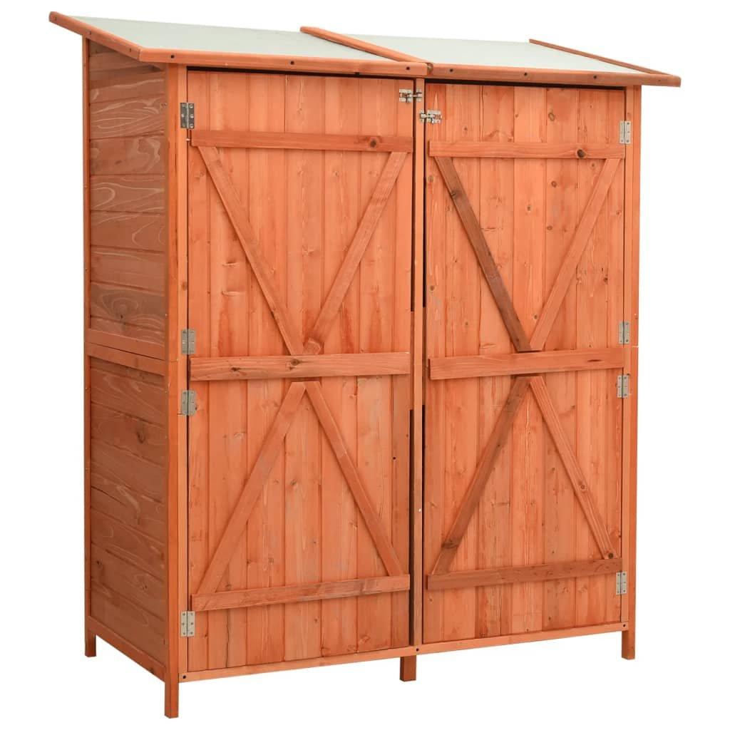 Garden Tool Shed 136x75x160 cm Solid Firwood