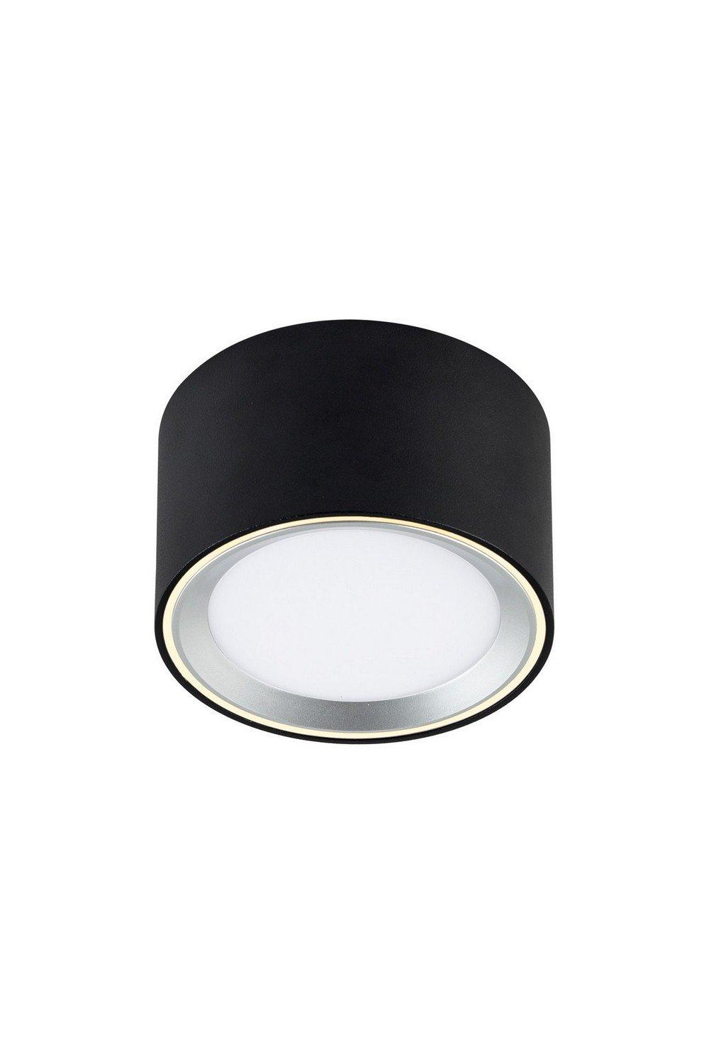 Fallon LED Dimmable Surface Mounted Downlight Black 2700K
