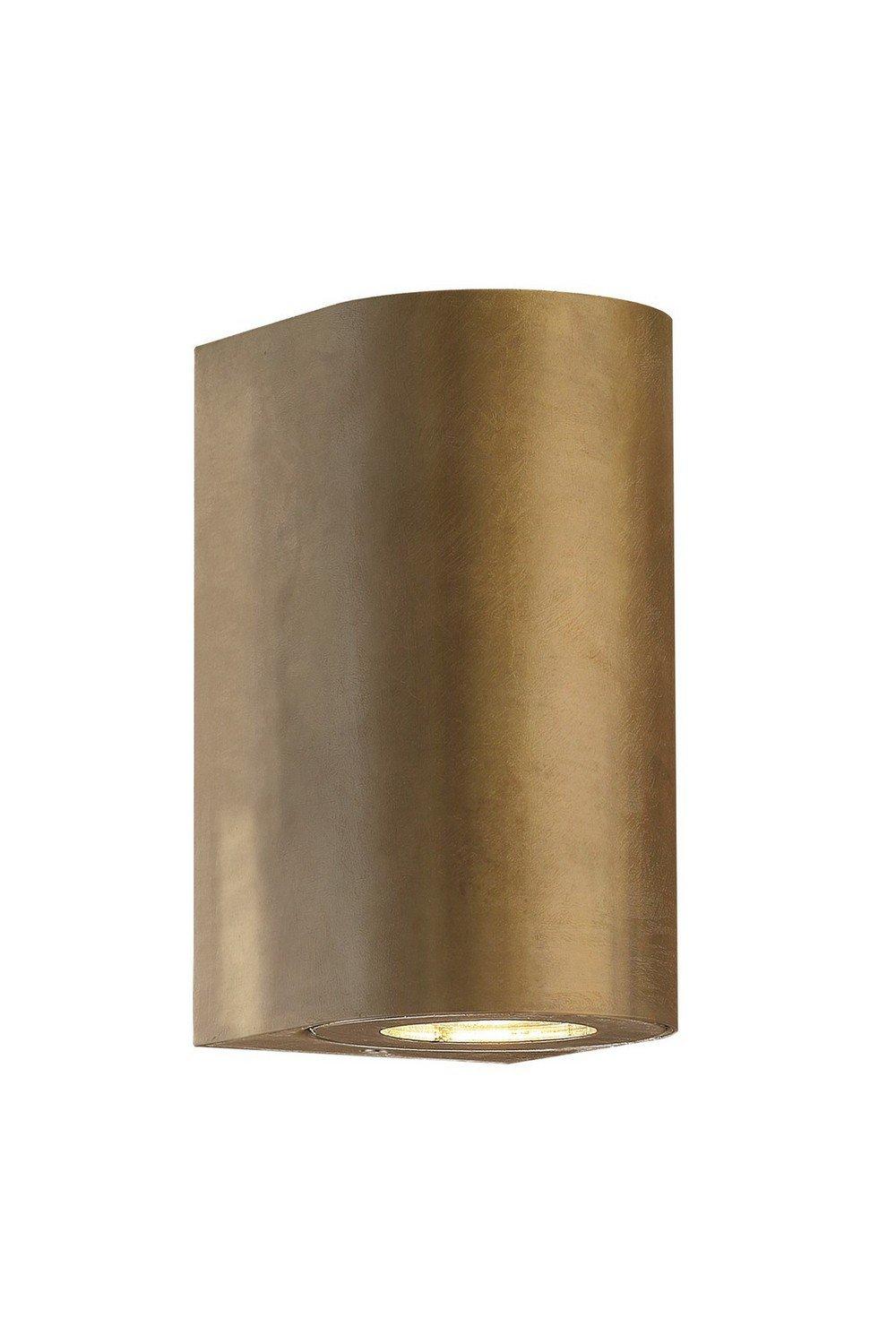 Canto maxi Outdoor Up Down Wall Lamp Brass GU10 IP44