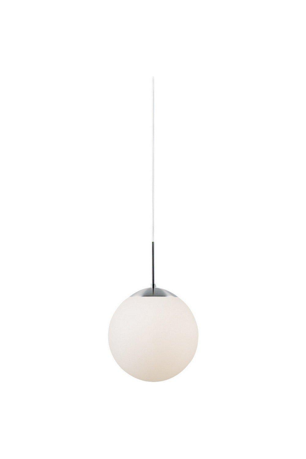 Cafe 15cm Globe Pendant Ceiling Light White E27