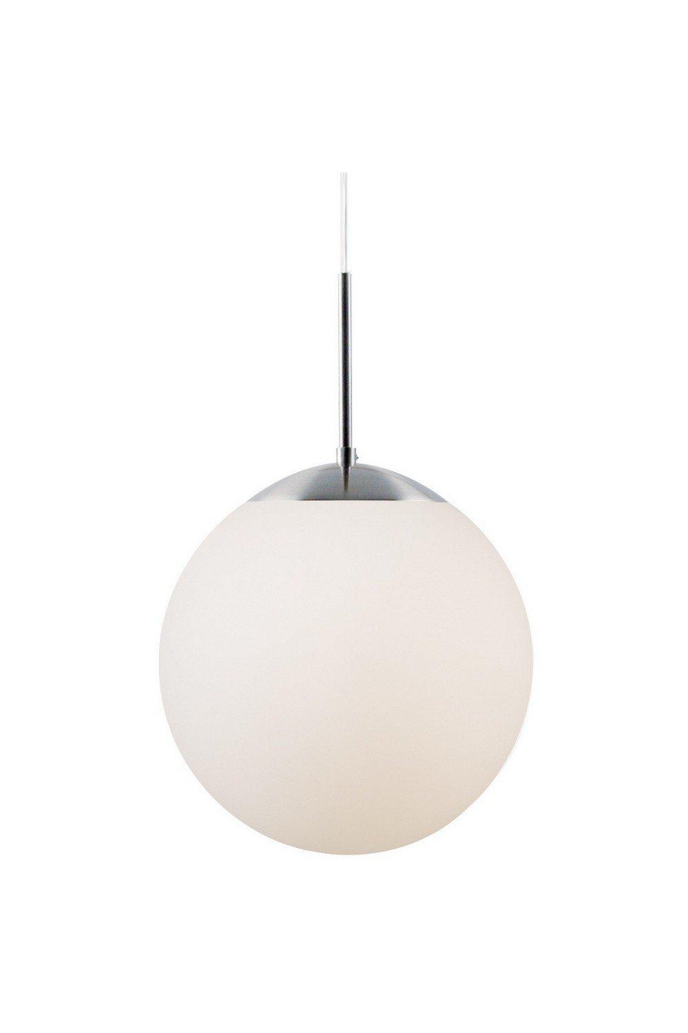 Cafe 30cm Globe Pendant Ceiling Light White E27