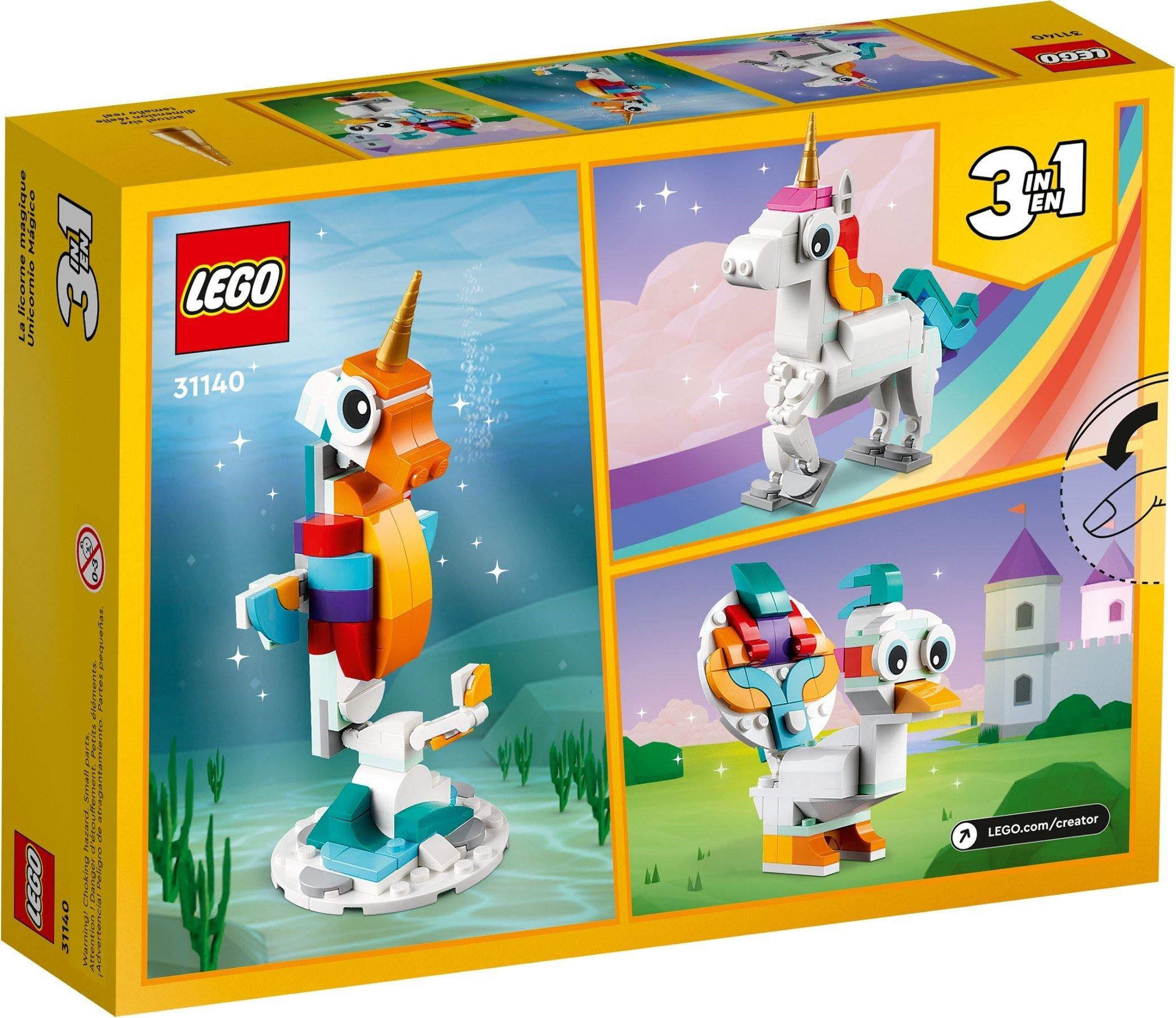 Construction Toys 31140 Creator Magical Unicorn Lego