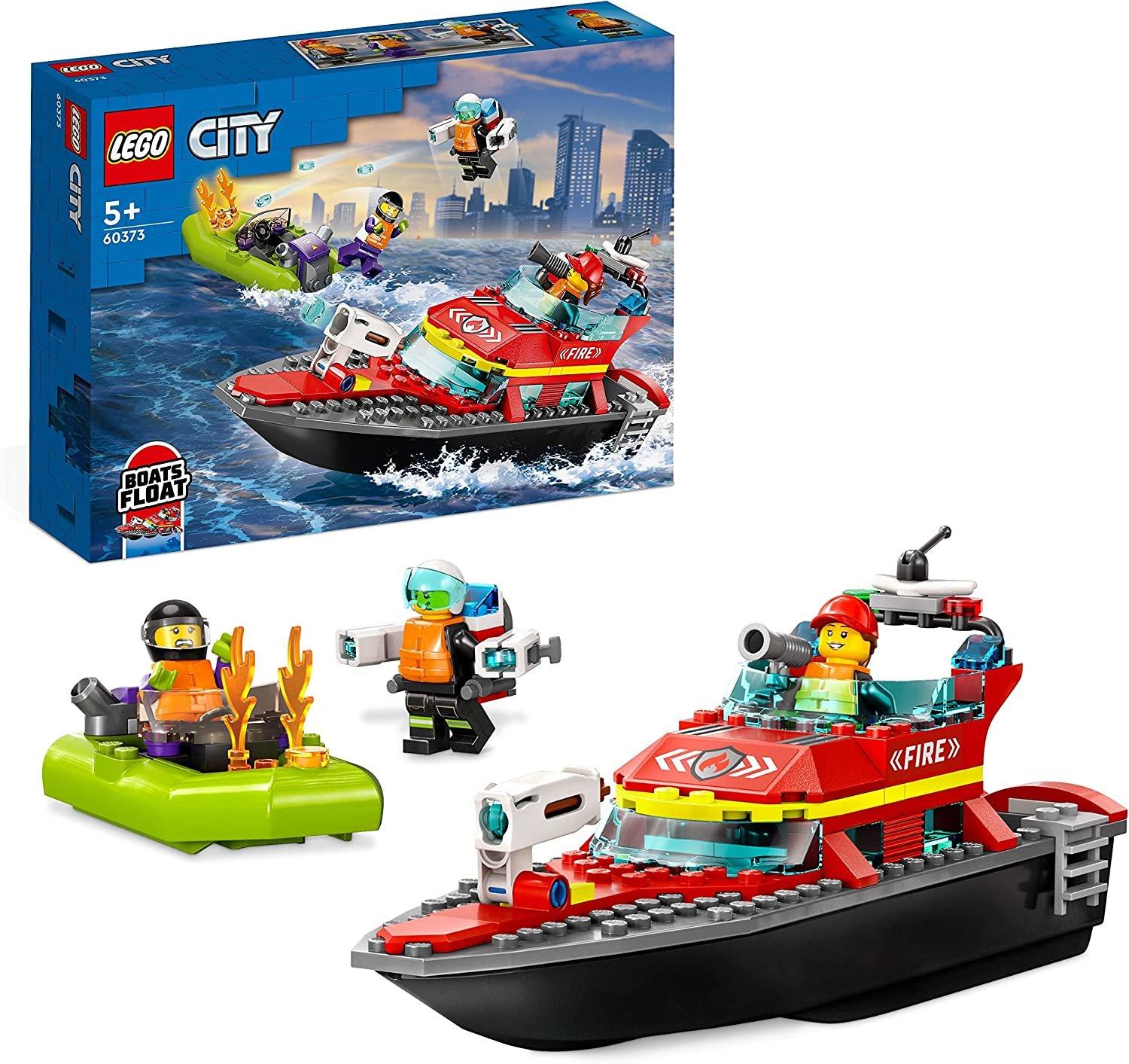 60373 City Fire Rescue Boat Toy