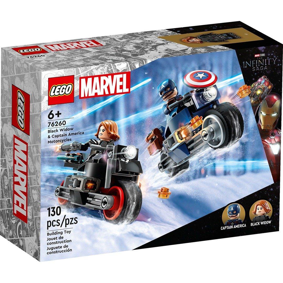 76260 Super Heroes Captain America And Black Widow Motorcycles