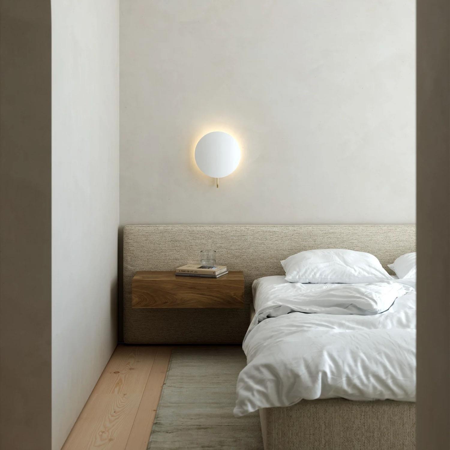Spargo Indoor Wall Light in White/Brass (Height) 39.3cm