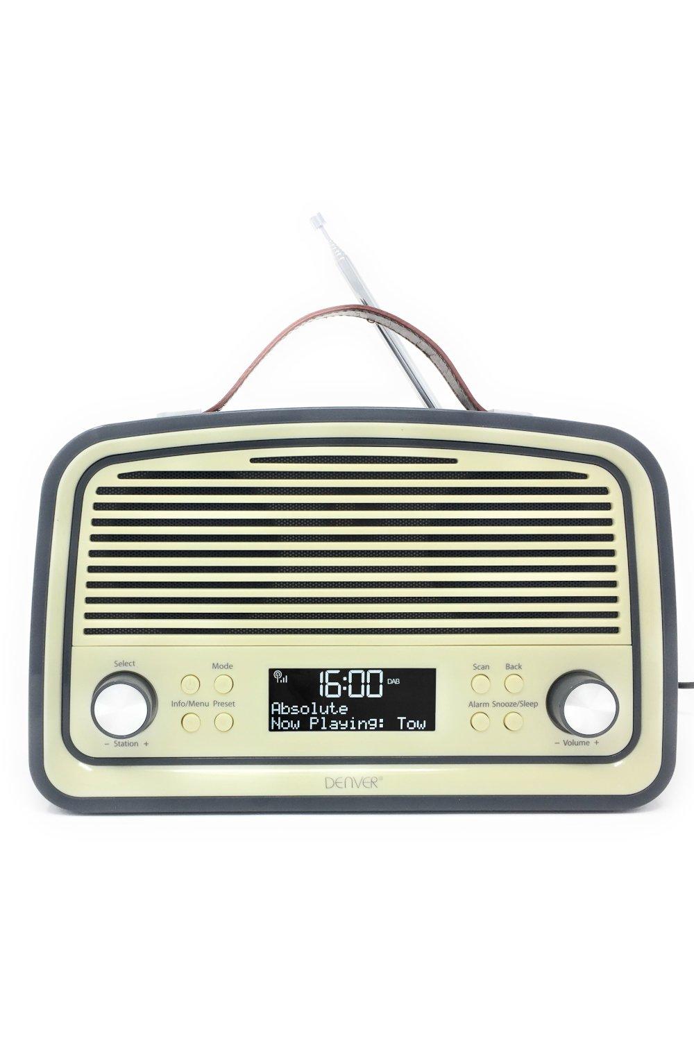 'DAB-38' Retro DAB/DAB+ Digital & FM Portable Radio Alarm Clock