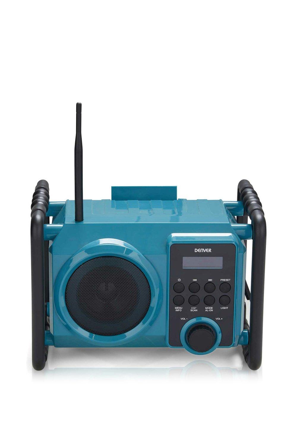 Work DAB Portable Radio with Floodlight Bluetooth Splash Proof Rechargeable FM Radio AUX IN Ideal fo