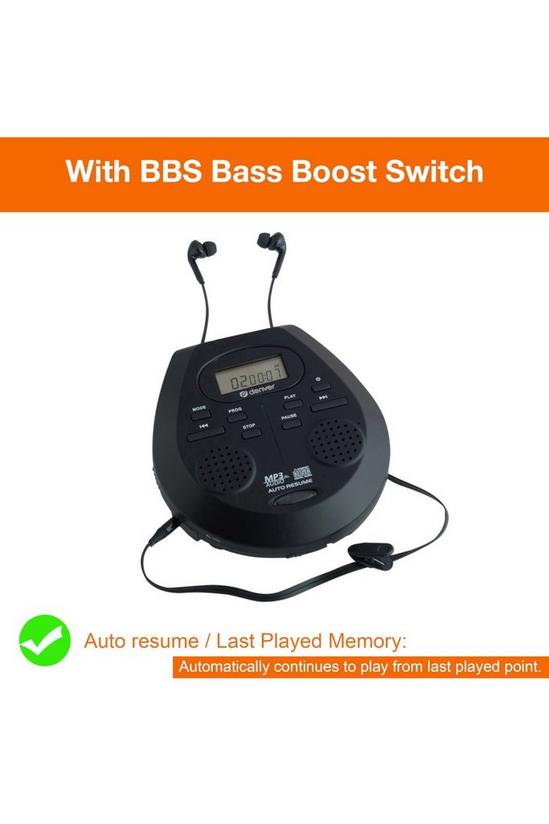 Denver ‘DMP-395’ Portable CD Player with Speakers CD Walkman MP3 & Audio Book 5