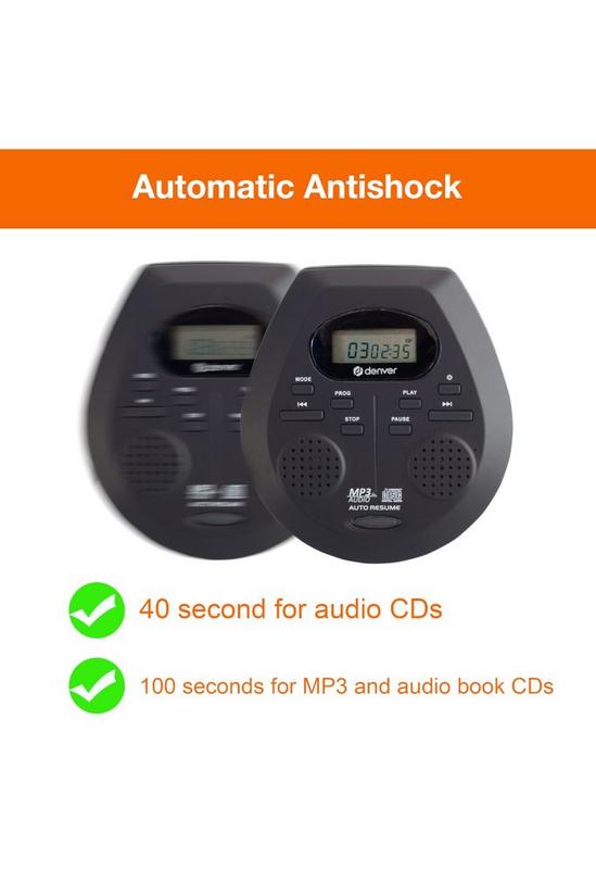 Denver ‘DMP-395’ Portable CD Player with Speakers CD Walkman MP3 & Audio Book 6