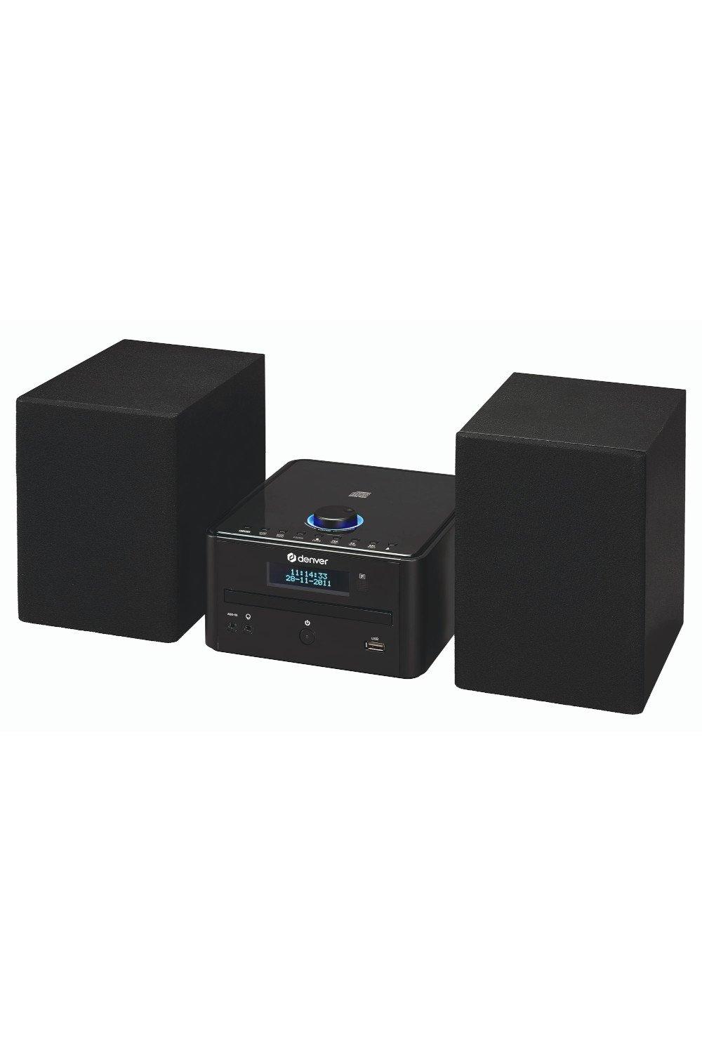 MDA-270 HiFi with DAB+ Radio, FM, CD Player with Bluetooth, USB & MP3, Wooden Speakers & Remote Cont