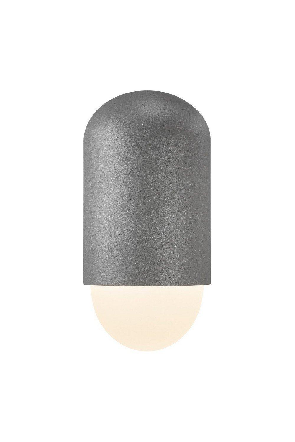 Heka Outdoor Modern Wall Lamp Grey E27 IP54