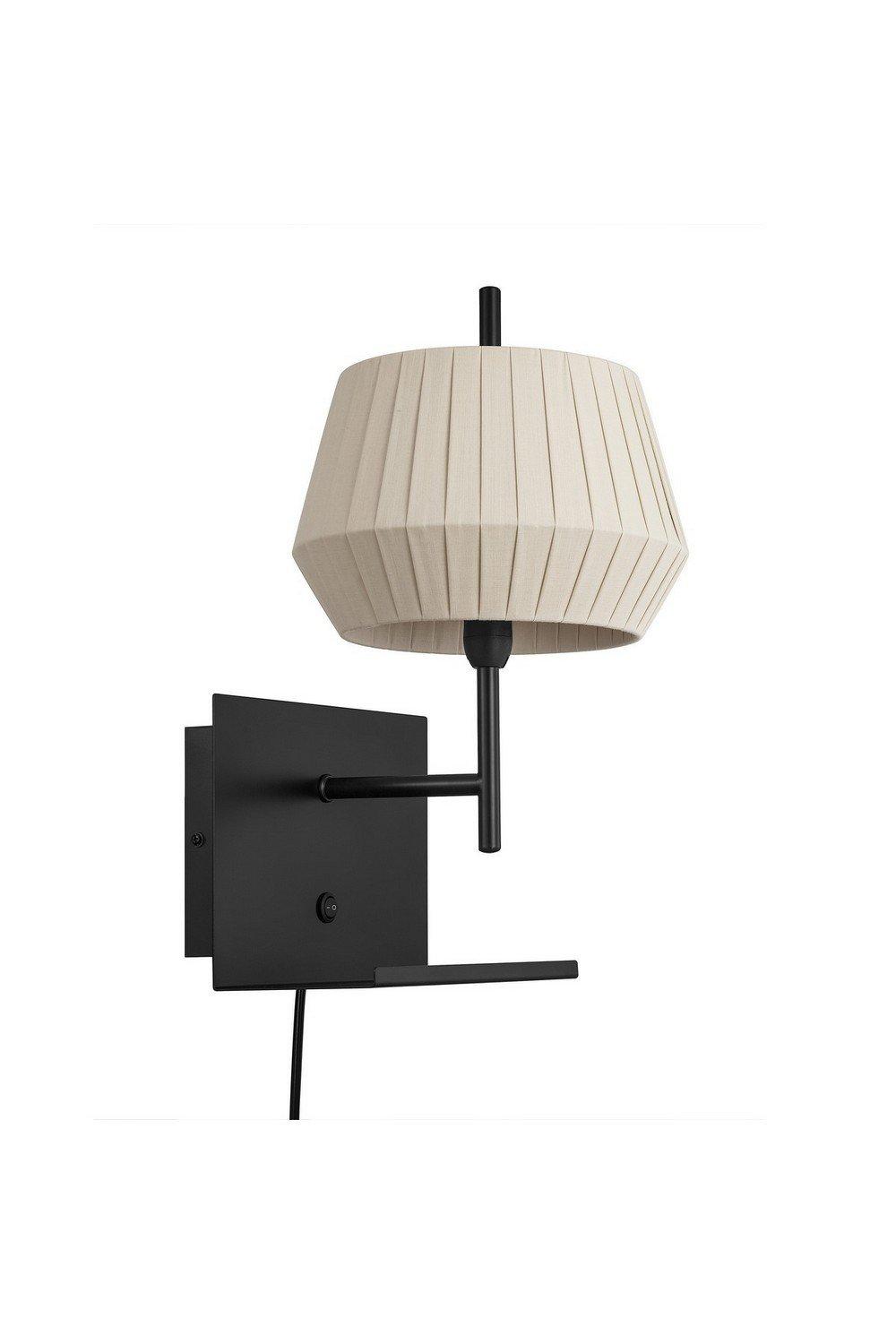 Dicte Wall Lamp with Shade Beige E14