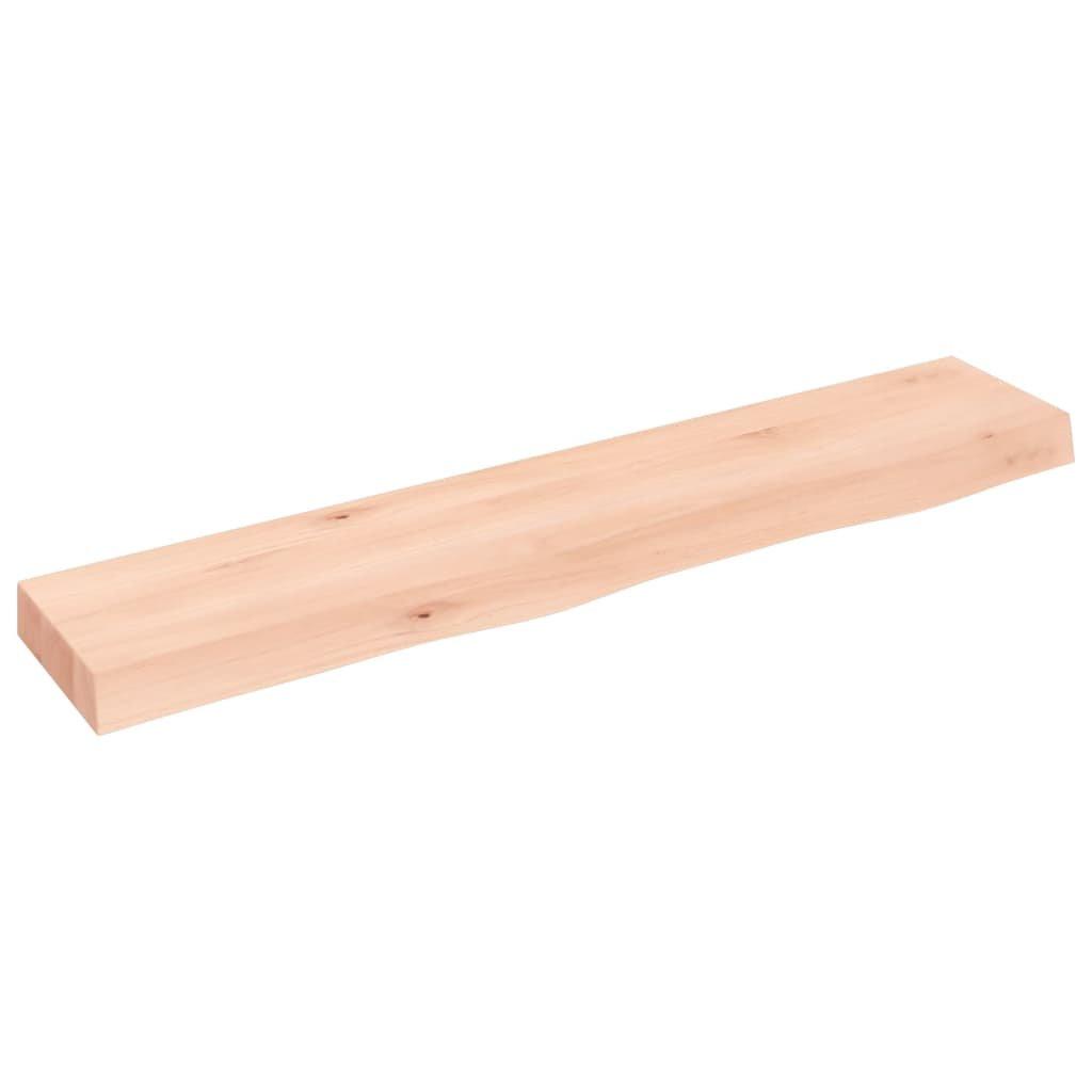 Wall Shelf 100x20x6 cm Untreated Solid Wood Oak