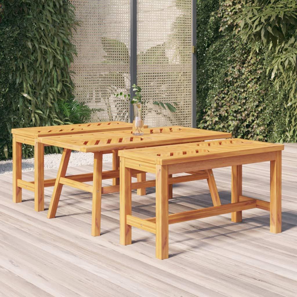 Coffee Table 100x50x45 cm Solid Wood Acacia