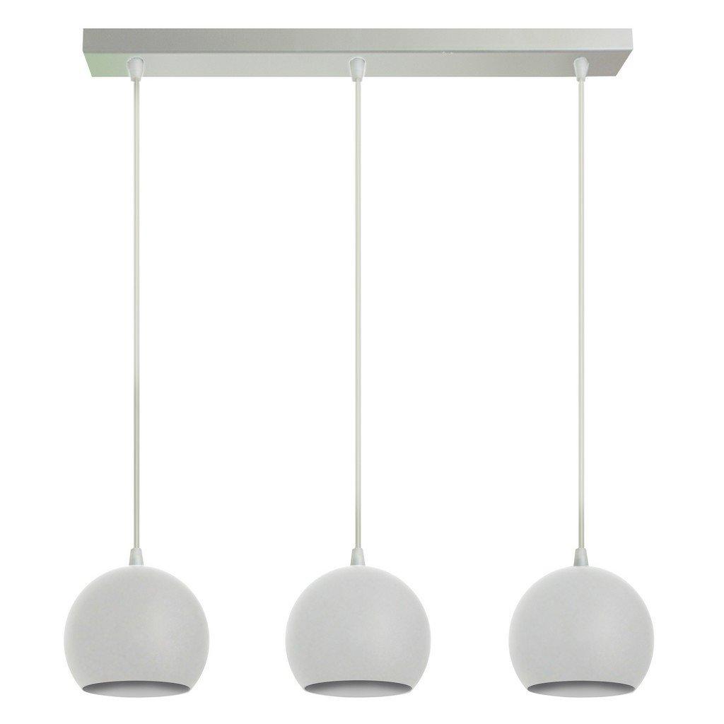 Marion Straight Bar Pendant Ceiling Light White 65cm