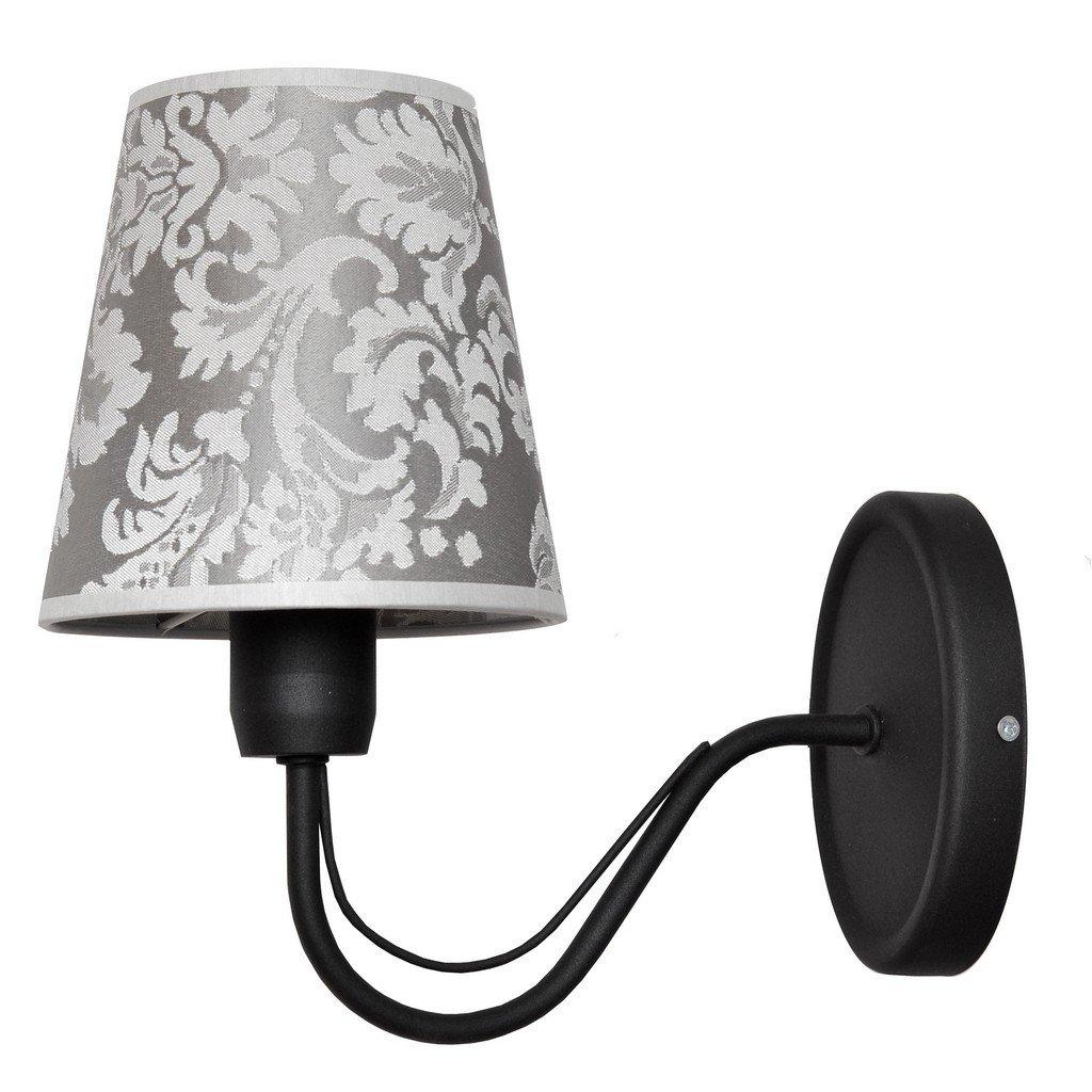 Malbo Candle Wall Lamp Black Grey 26cm