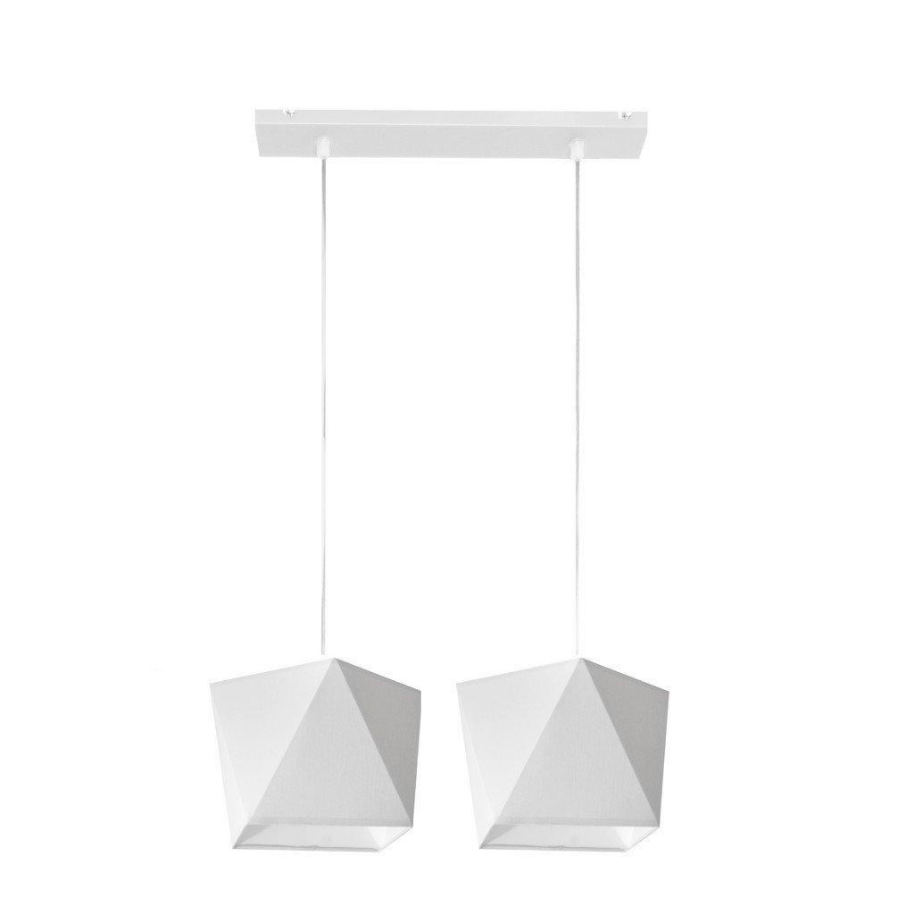 Adamant Straight Bar Pendant Ceiling Light White 50cm