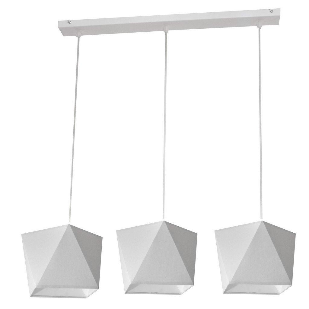Adamant Straight Bar Pendant Ceiling Light White 65cm