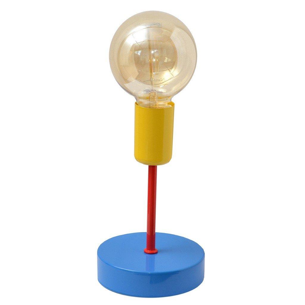 Tube Table Lamp Blue Red Yellow 12cm