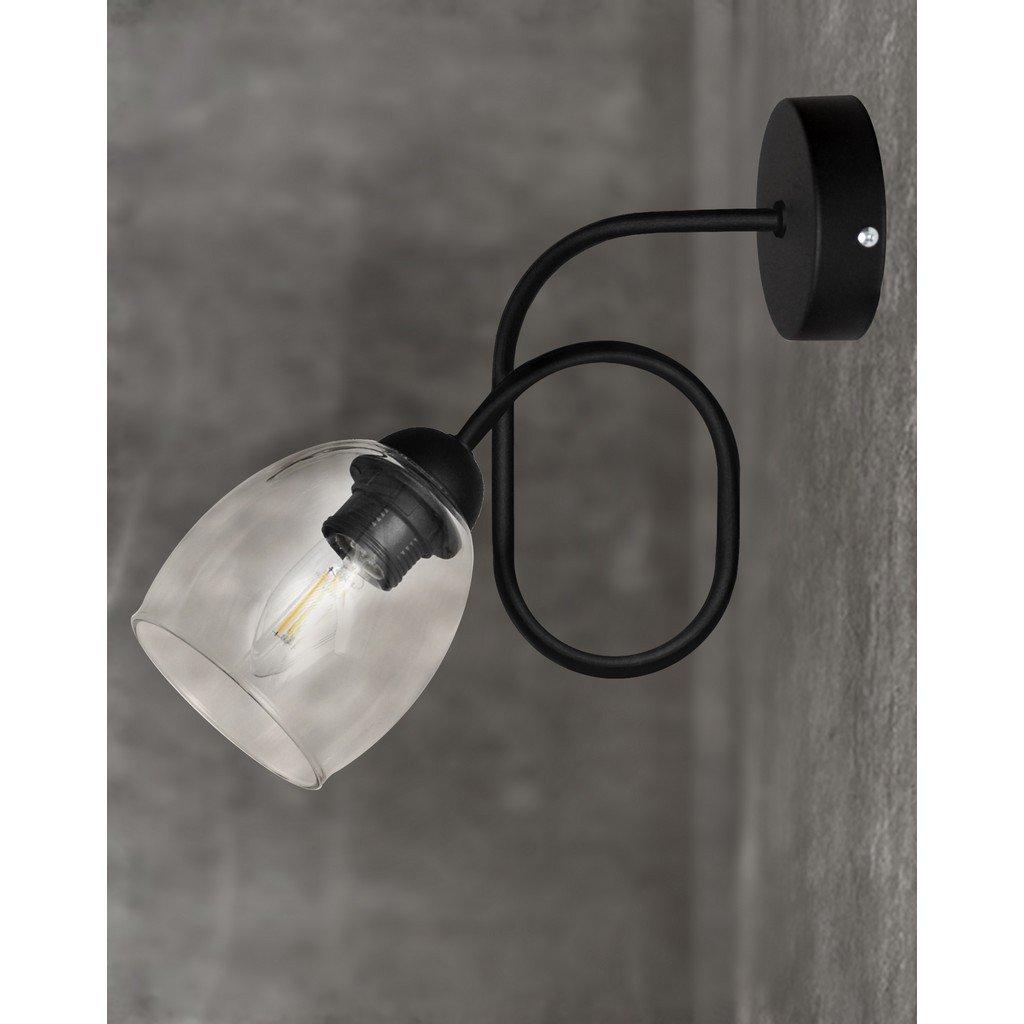 Marietta Table Lamp Black Transparent 22cm