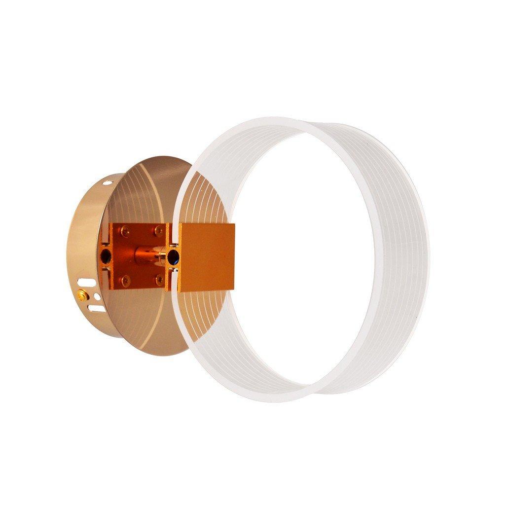 Alicante Integrated Led Wall Lamp Gold 12cm
