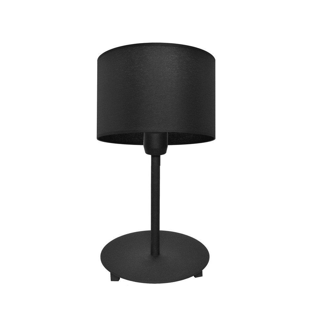 Alba Table Lamp With Round Shade Black 20cm
