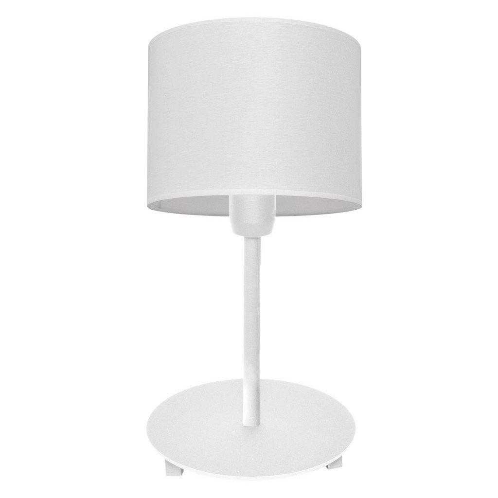 Alba Table Lamp With Round Shade White 20cm