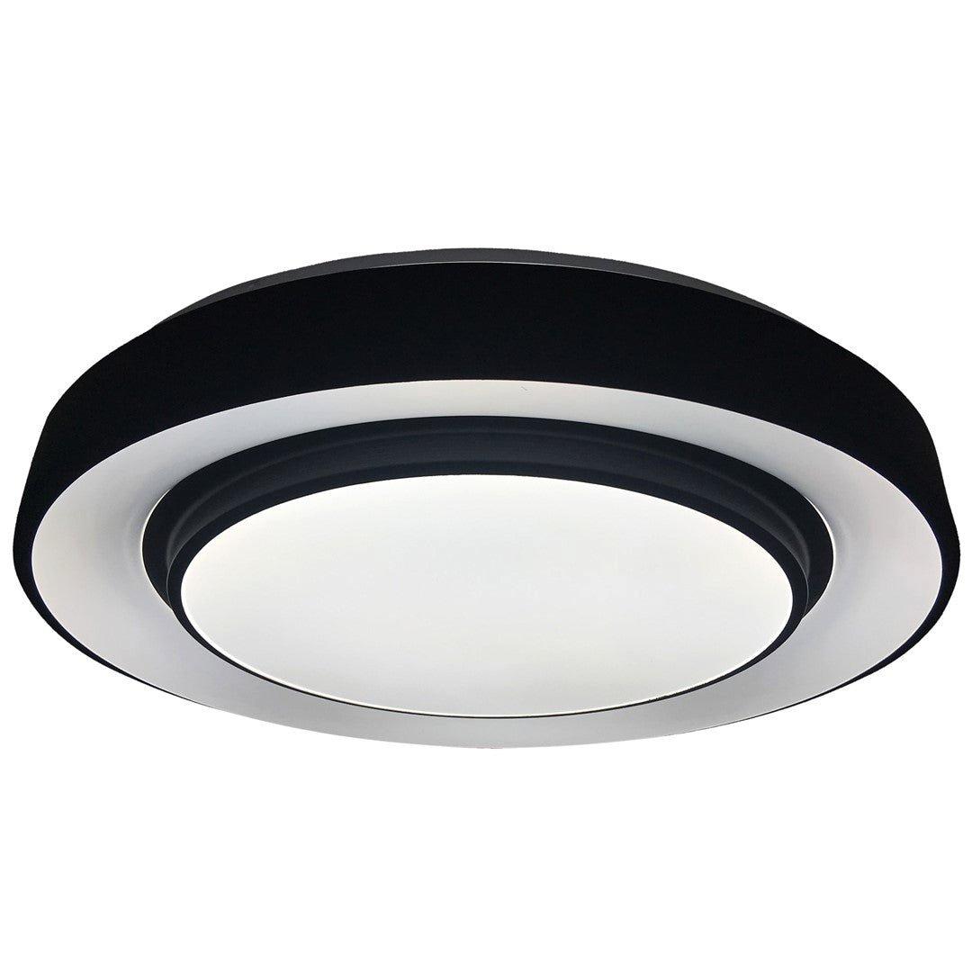 Naomi Black LED Ceiling Lamp 38cm Remote Control Included