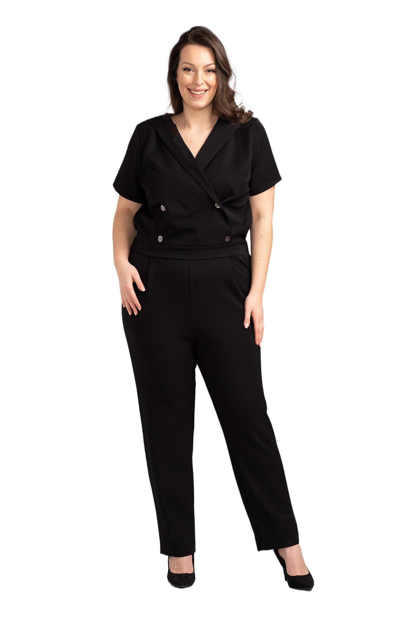 SELONE Plus Size Jumpsuits for Women Dressy V Neck With Pockets