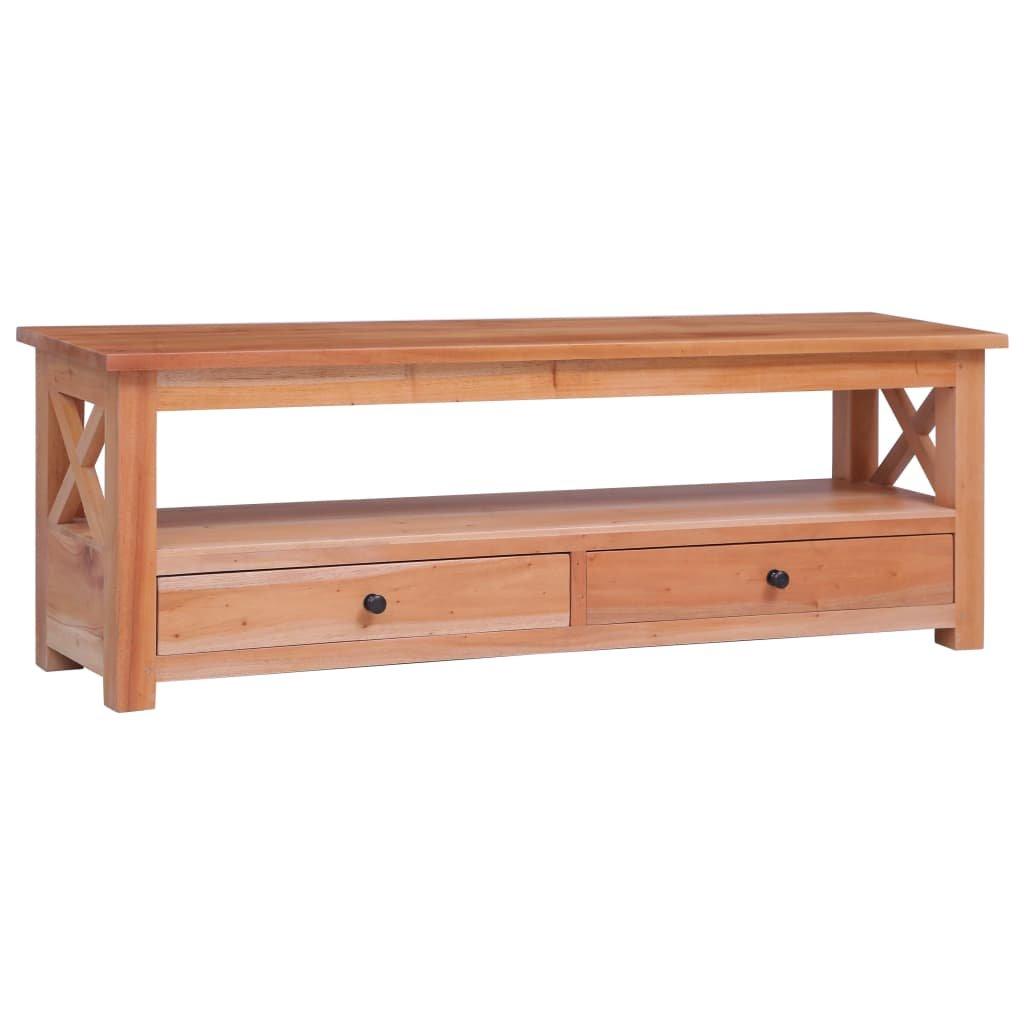 TV Cabinet 115x30x40 cm Solid Mahogany Wood