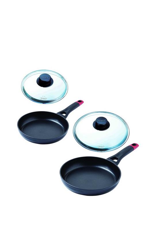 Pyrex 'Optima+' 20 and 24cm Fry Pans with Lids 1
