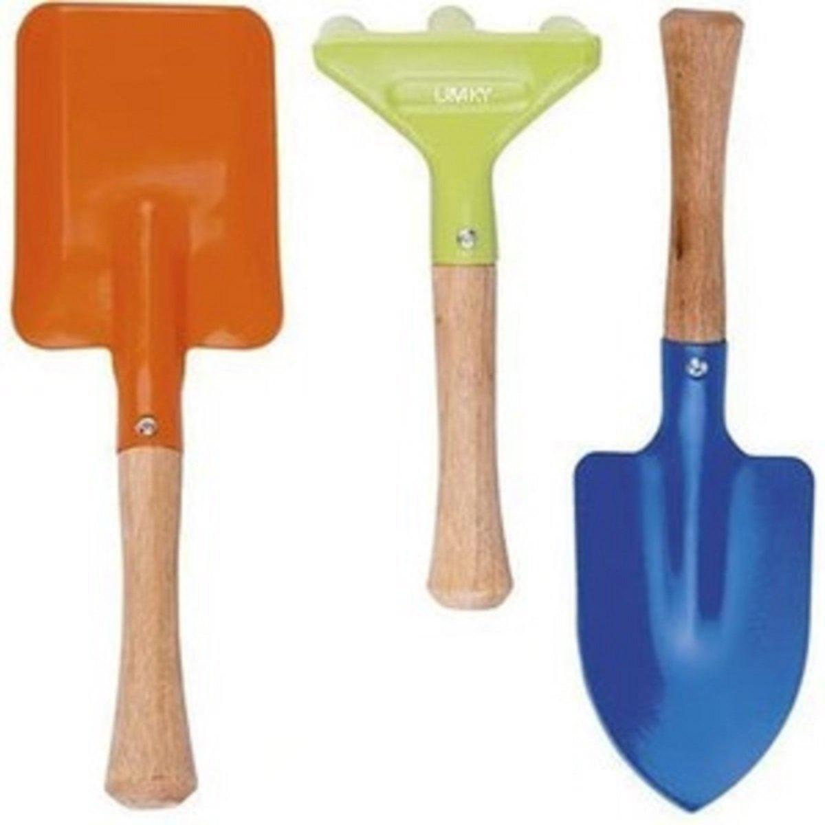 3 Piece Gardening Set Tools for Children Boys and Girls