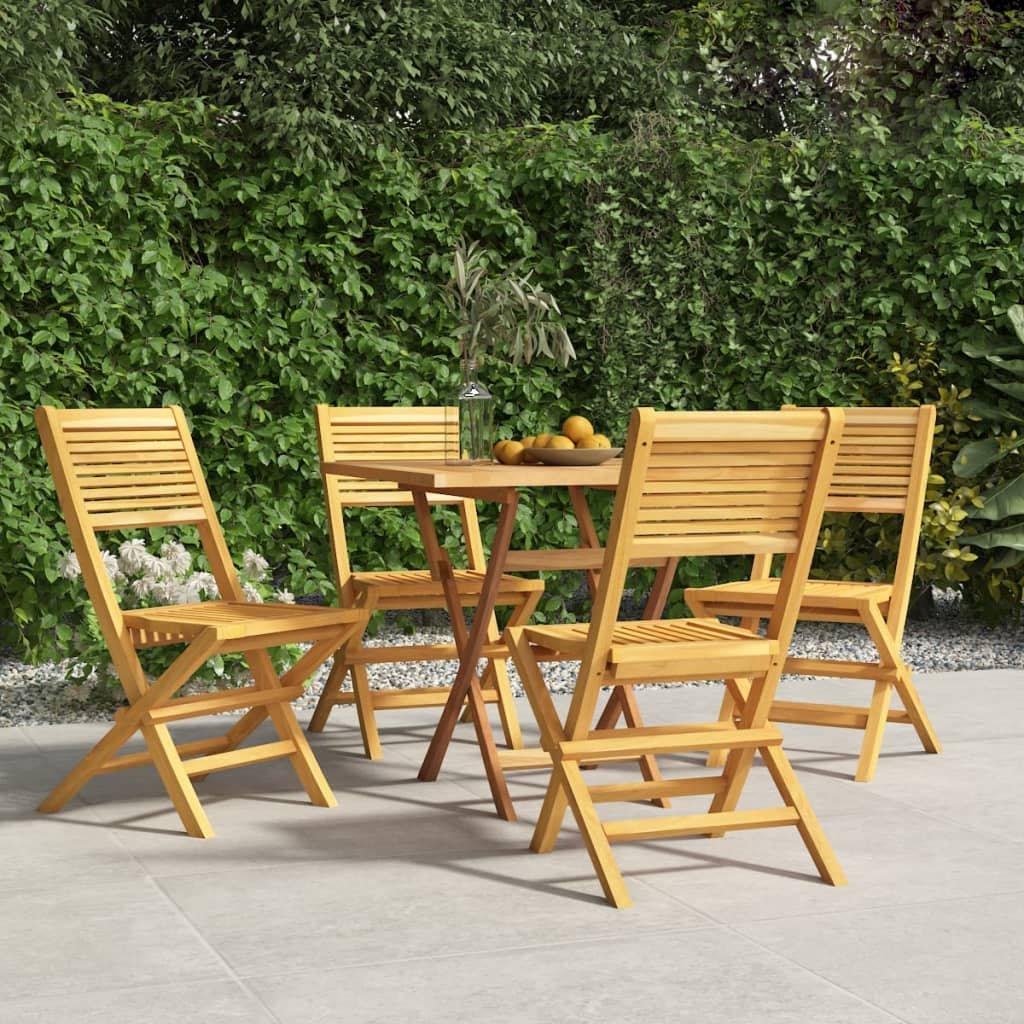 Folding Garden Chairs 4 pcs 47x62x90 cm Solid Wood Teak