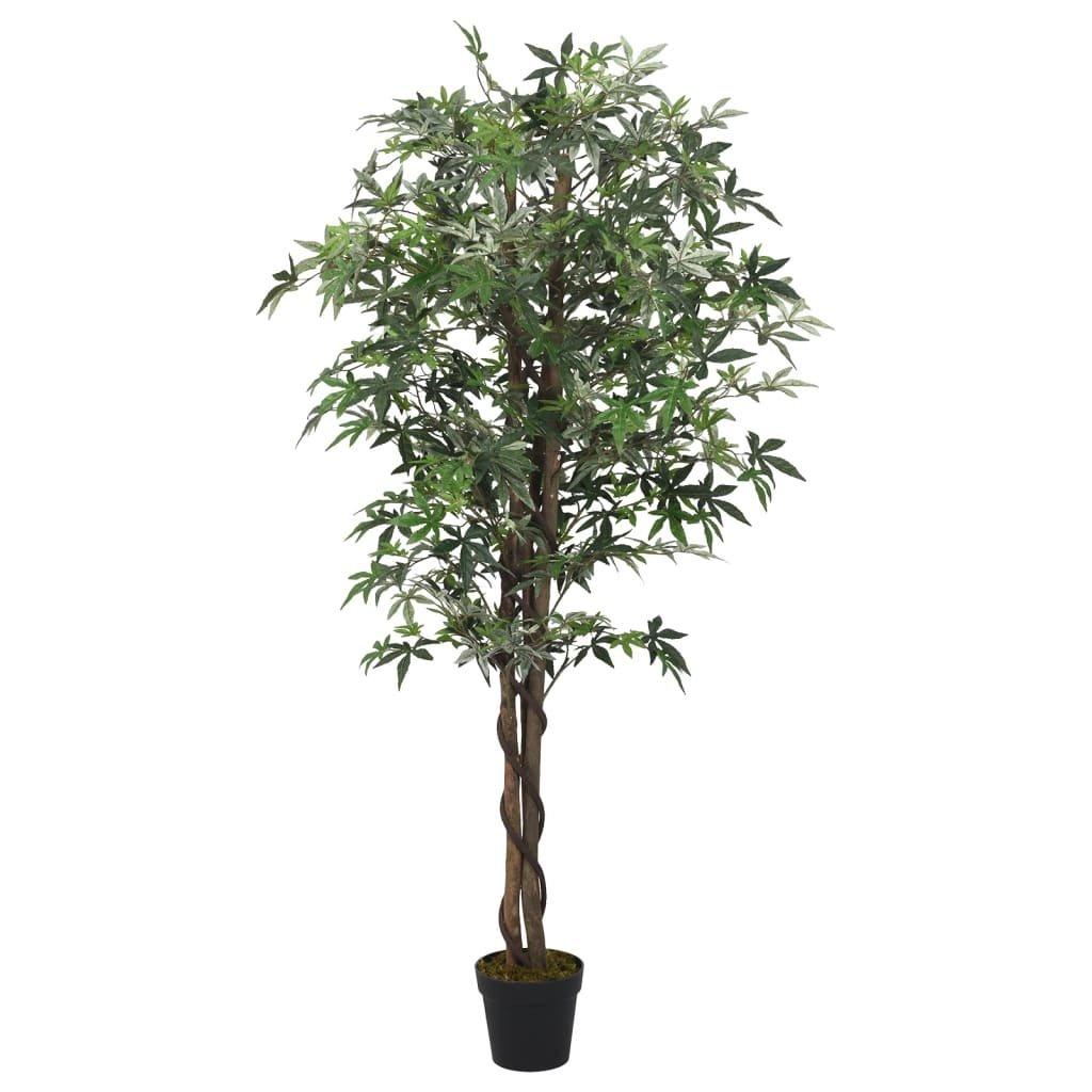 Artificial Maple Tree 224 Leaves 80 cm Green
