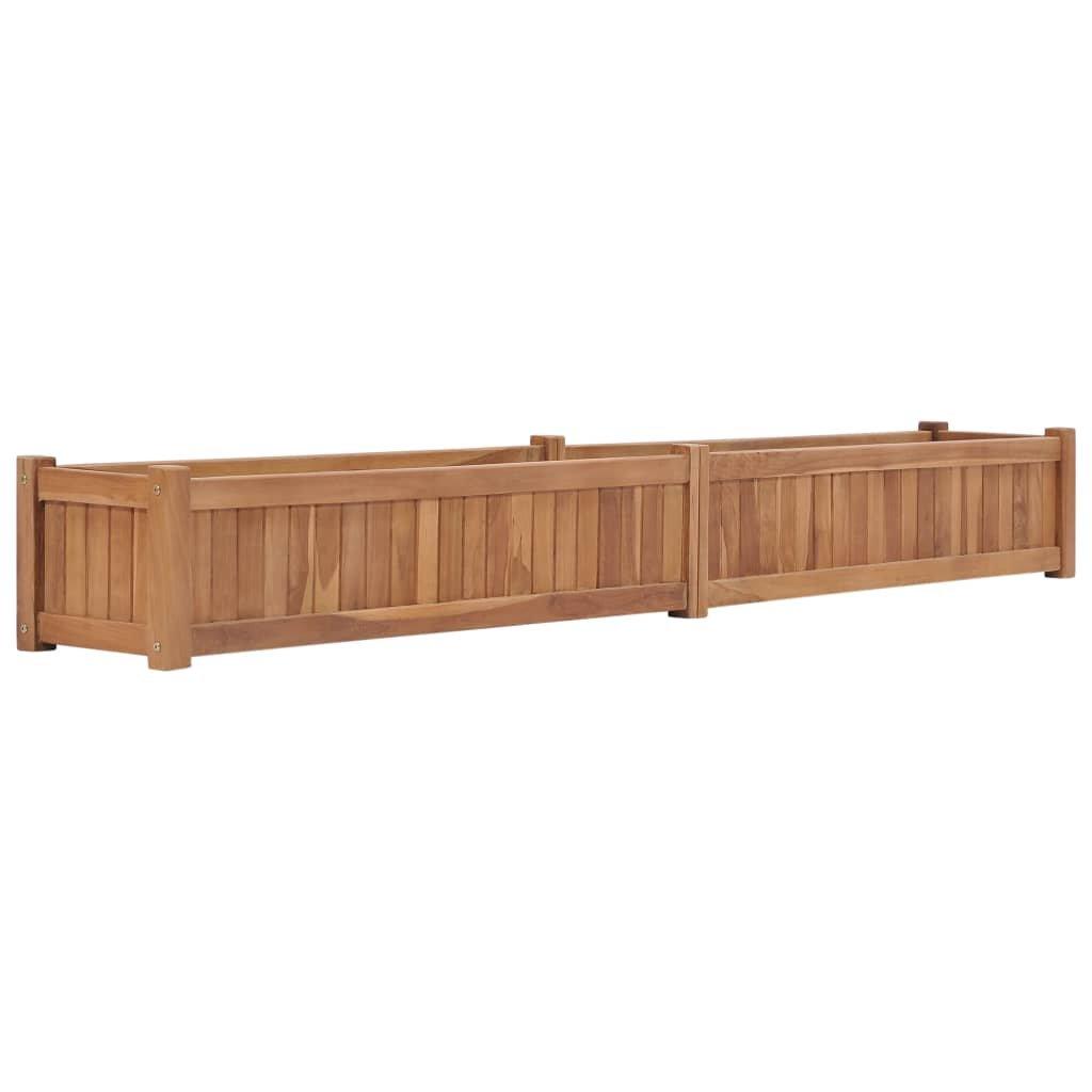 Raised Bed 200x30x25 cm Solid Teak Wood