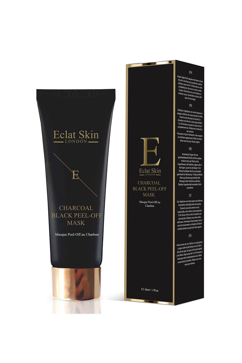 Eclat Skin London Women's Purifying Charcoal Black Peel-off Mask 24k Gold 50ml|white