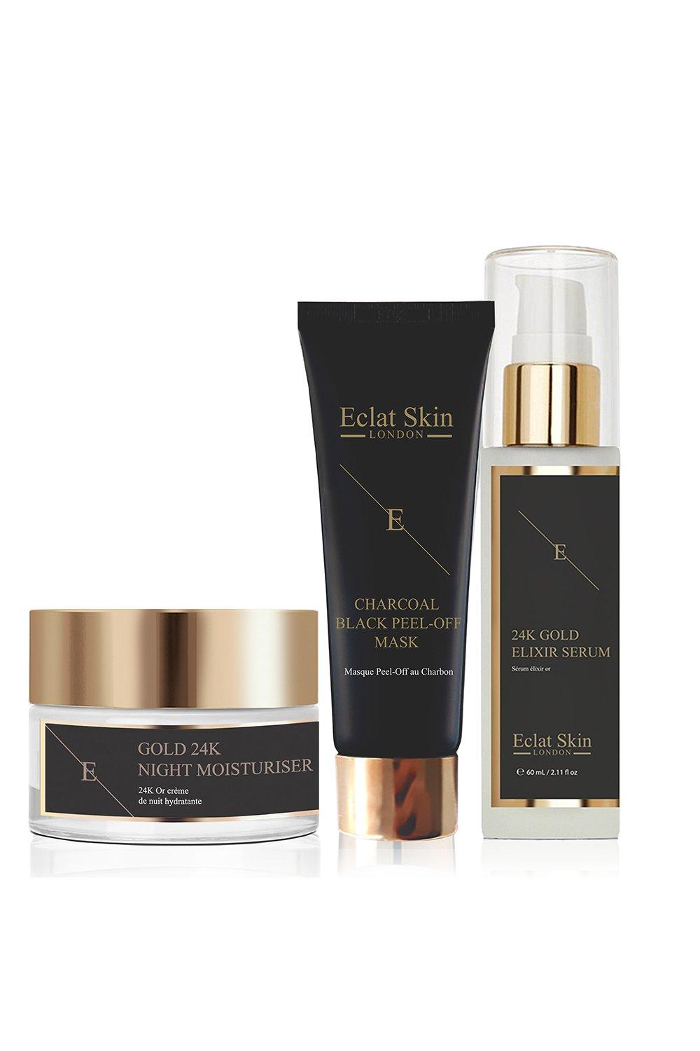 Anti-Wrinkle Elixir Serum 24k + Anti-Wrinkle Night Moisturiser 24k Gold + Peel Off Face mask